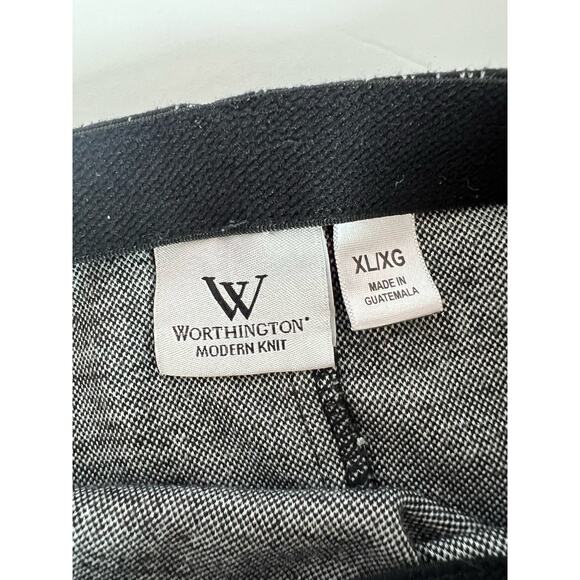 Worthington Modern Knit Black and White Short Skirt Size XL - Picture 5 of 7